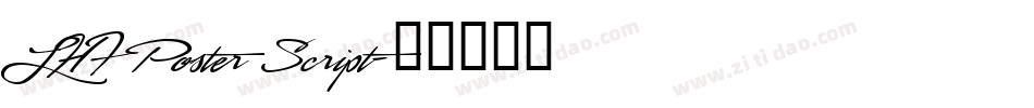 LHF Poster Script字体转换